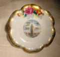 Vintage Empire State Building World's Souvenir Saucer Gold Rim