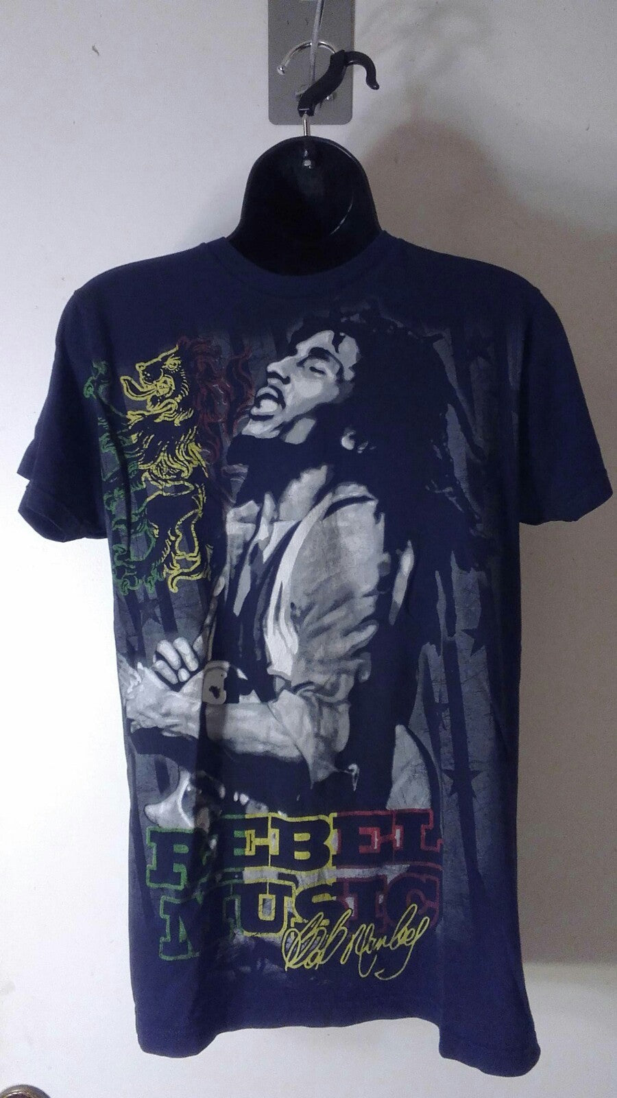 Bob Marley T-Shirt Rebel Music Zion Rootswear Size S