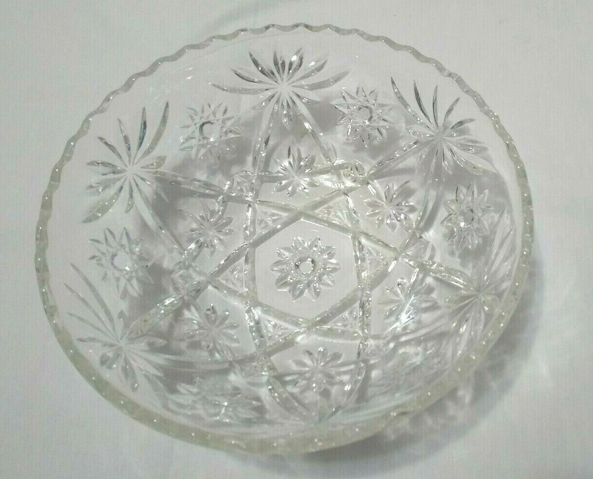 Vintage Anchor Hocking Pressed Glass Early American Dish Set