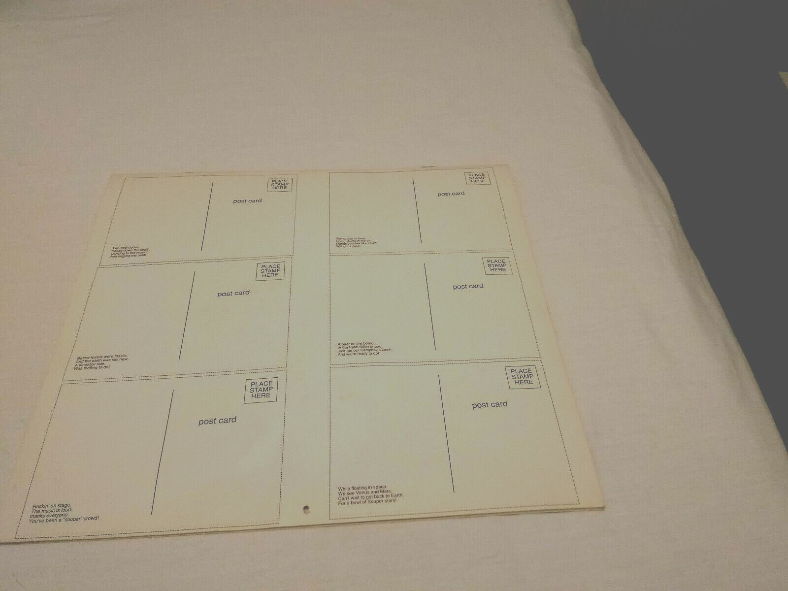 Vintage Space Rocket Campbell Kid Wall Calendar