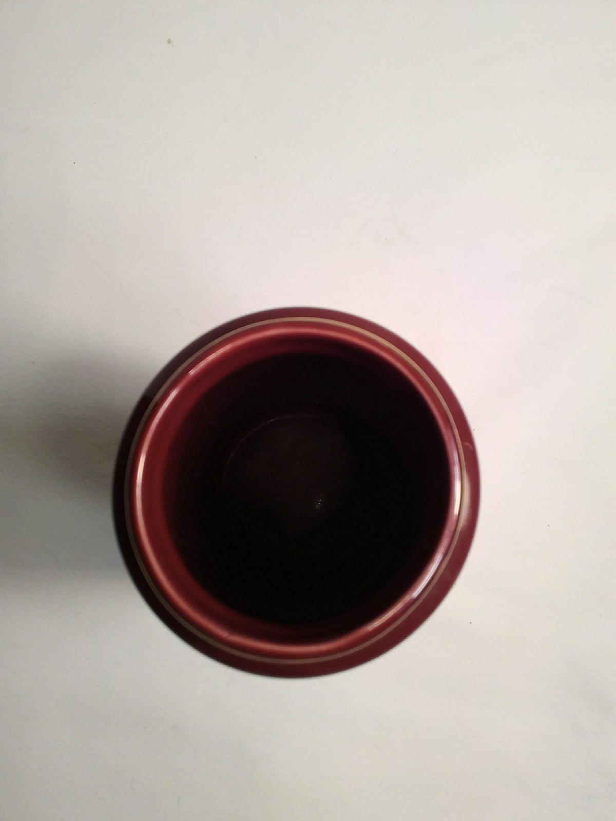 Peacock Gold Rim Vase with Gold Accents