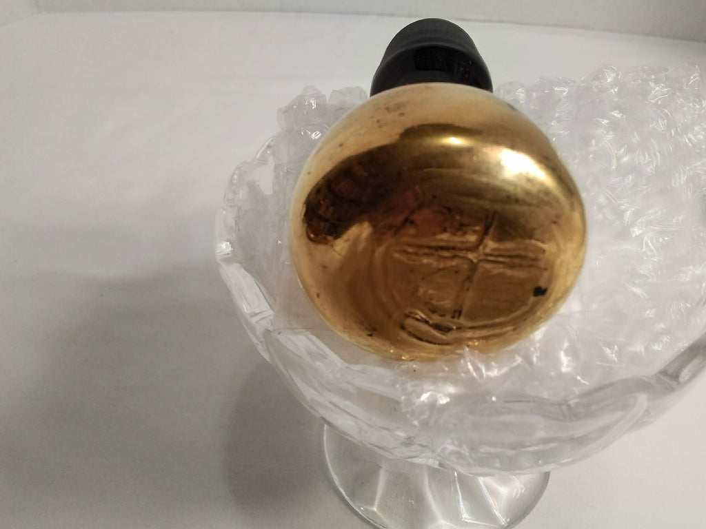 Glass Stopper with 24k gold trim over 3 1/4" Tall 3/4" Top 7/8" Stopper