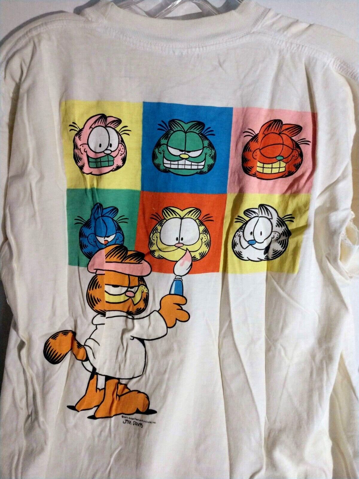 Vintage 1978 Garfield 100% Pure T shirt Size L Jim Davis