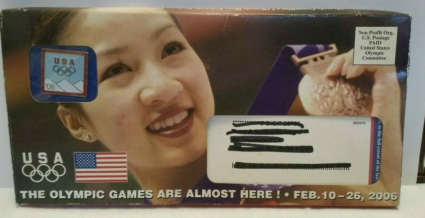 Winter Olympics Torino Turin Italy Pin 2006 USA Team Rings