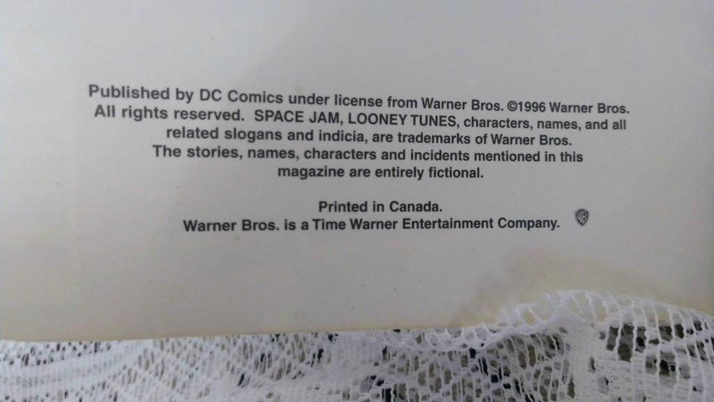 Space Jam DC Comics Michael Jordan Bugs Bunny Movie Book 1996