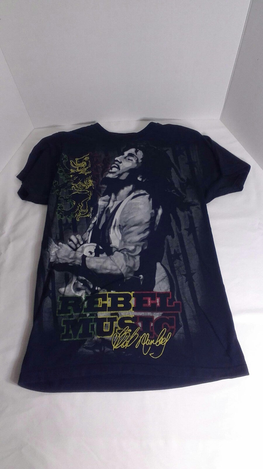 Bob Marley T-Shirt Rebel Music Zion Rootswear Size S