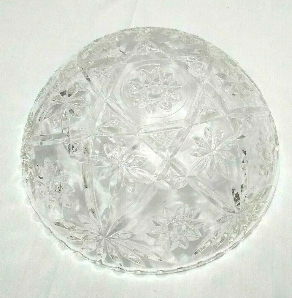 Vintage Anchor Hocking Pressed Glass Early American Dish Set