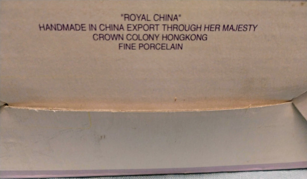 Vintage Art Deco Porcelain Duck, Gold Trim Flower and Scarf around neck