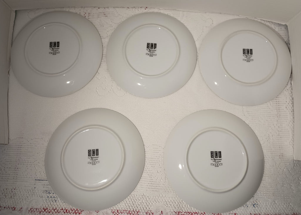 Vintage ACI Fine China Of Japan Duet 5084 Salad Plates