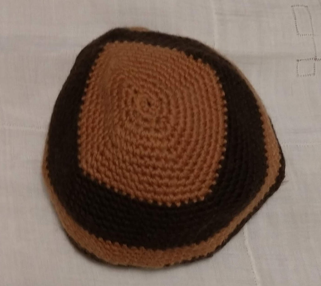 Vintage Handmade Children's Crocheted Beanie Hat Kufi Cap