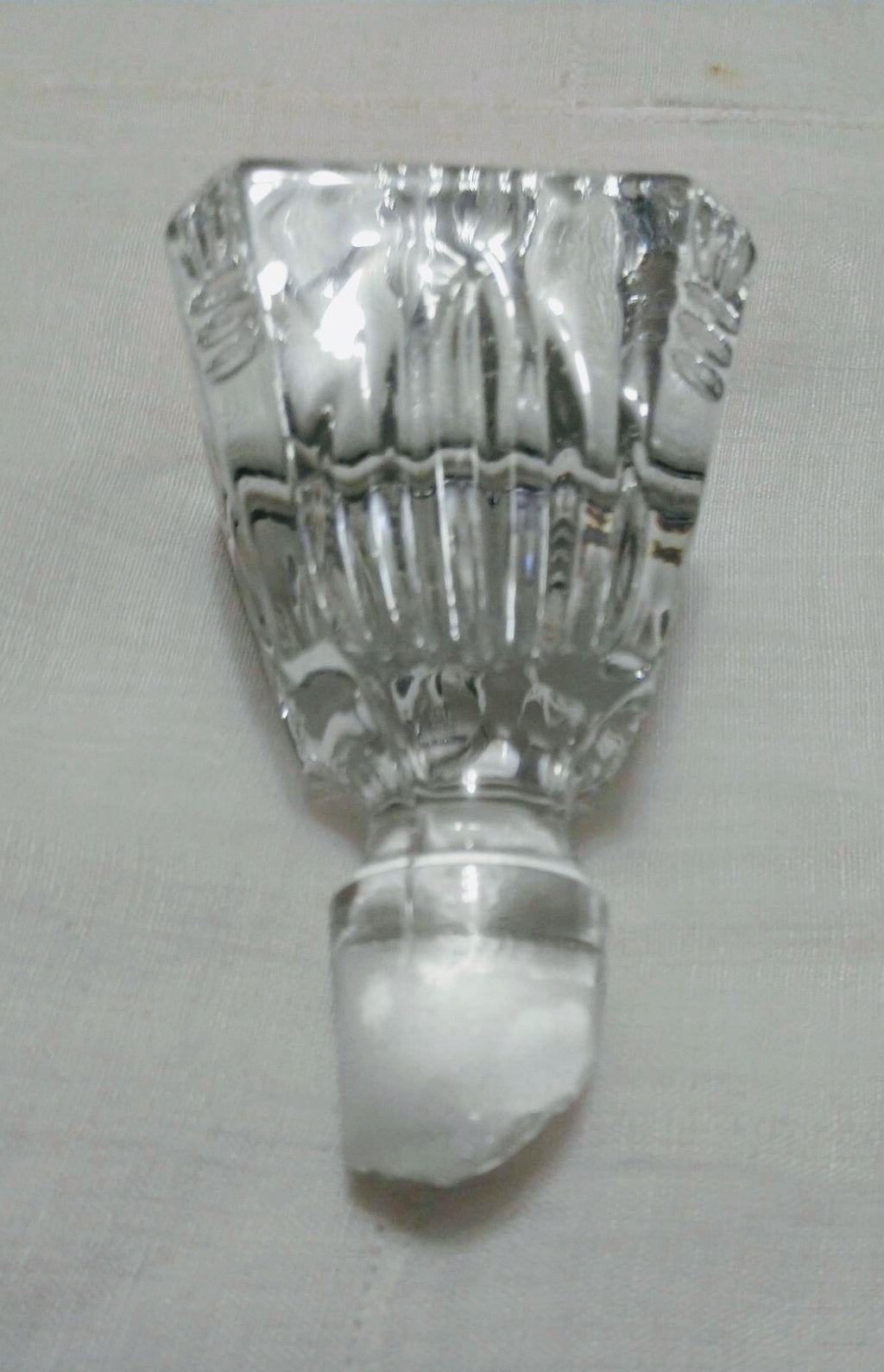 Lead Crystal Mid Century Rye Decanter 10 3/4"