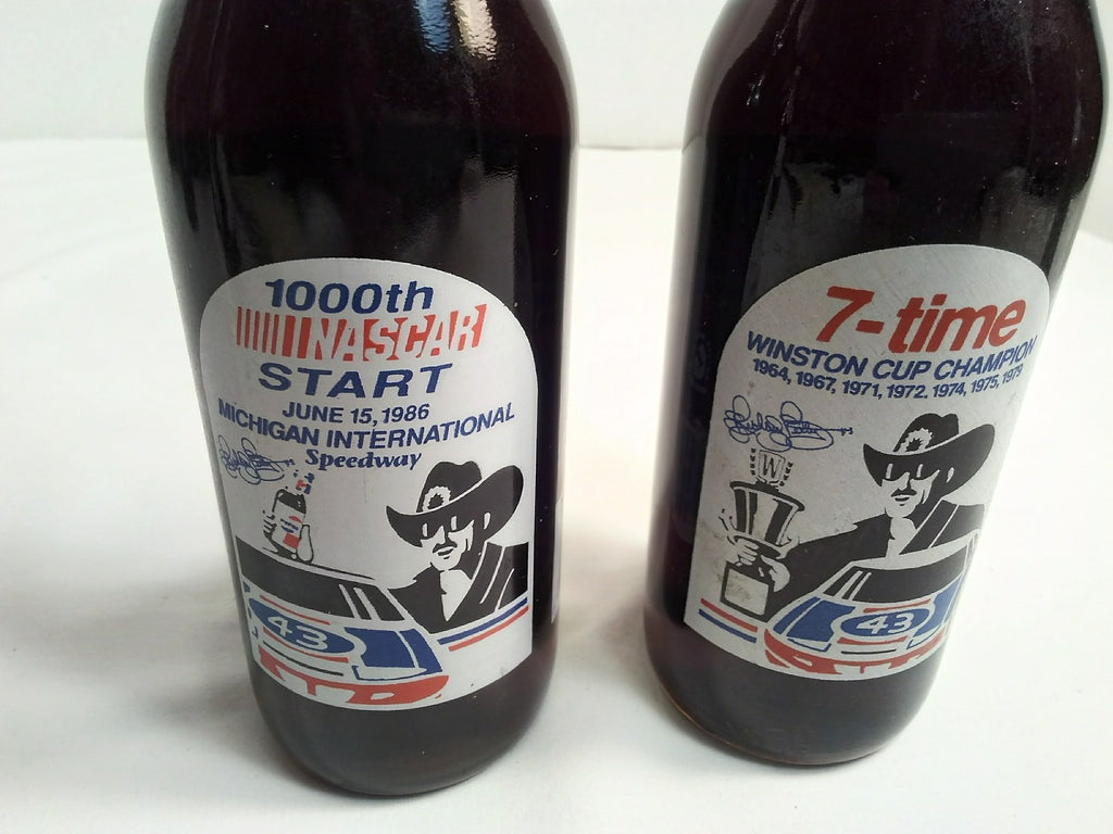 Richard Petty Commemorative Pepsi Longneck bottles Set of 2