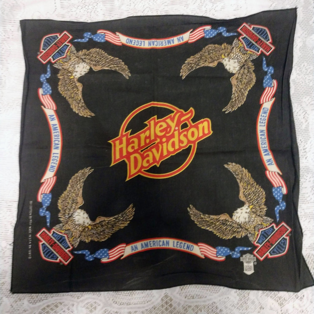 Vintage Harley Davidson Bandana Scarf