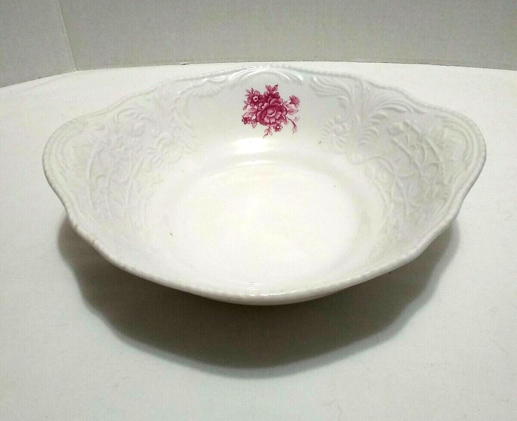 Laveno Large Embossed Oval Serving Bowl Italy