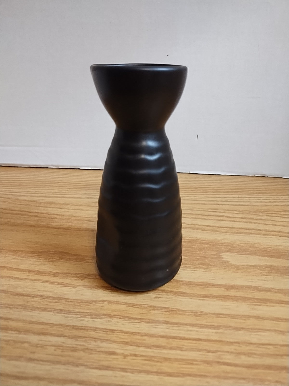 Vintage Pottery Brown Matte & Glossy Clay Minimalist Design Flower 4.5” Bud Vase