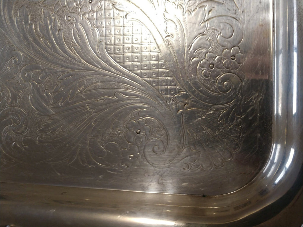 Antique F.B. Rogers Silver Co. Trademark 1883 Silver Plate Large Tray