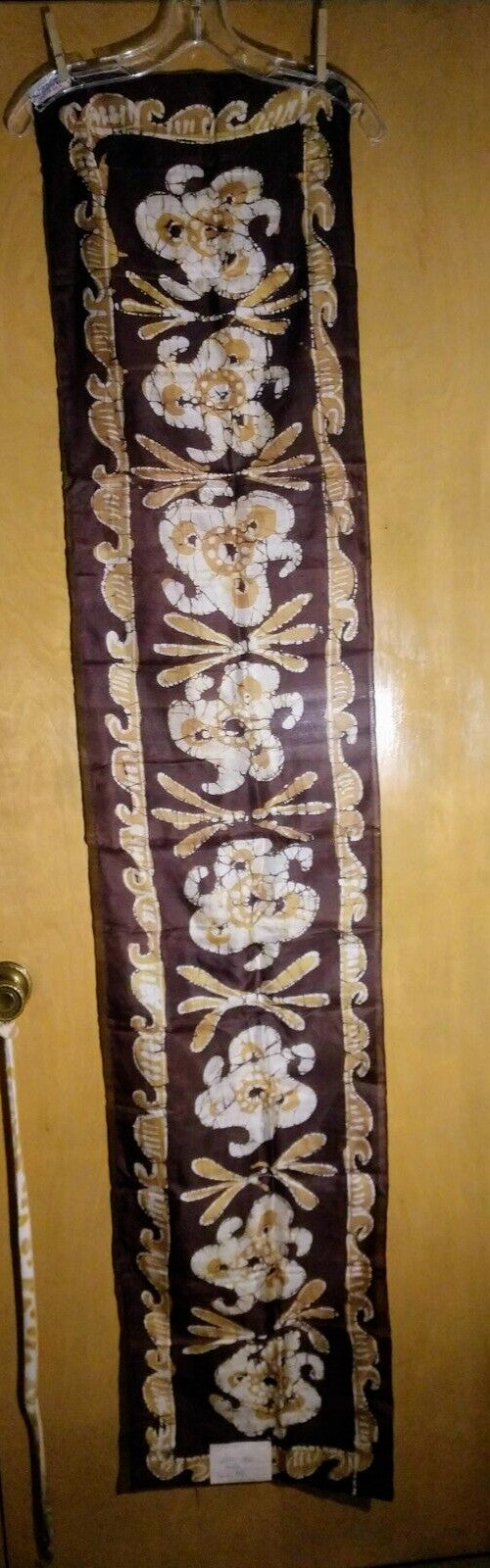 Vintage Pure Silk Scarf Batik