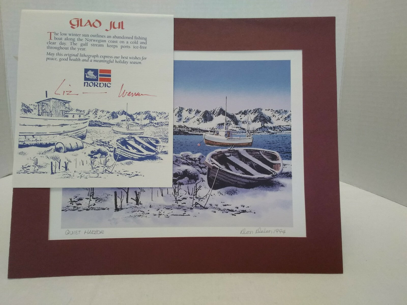 Quiet Harbor Lithograph Don Dalen