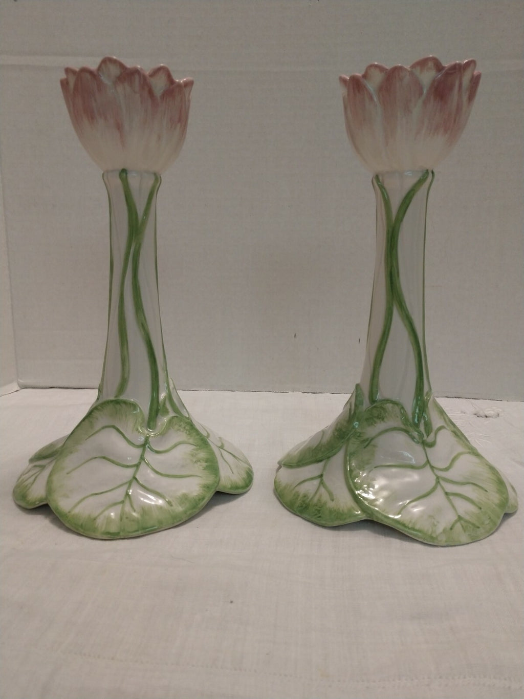 Bowl, Candlesticks Flower Design  by O.G.G. Numbered