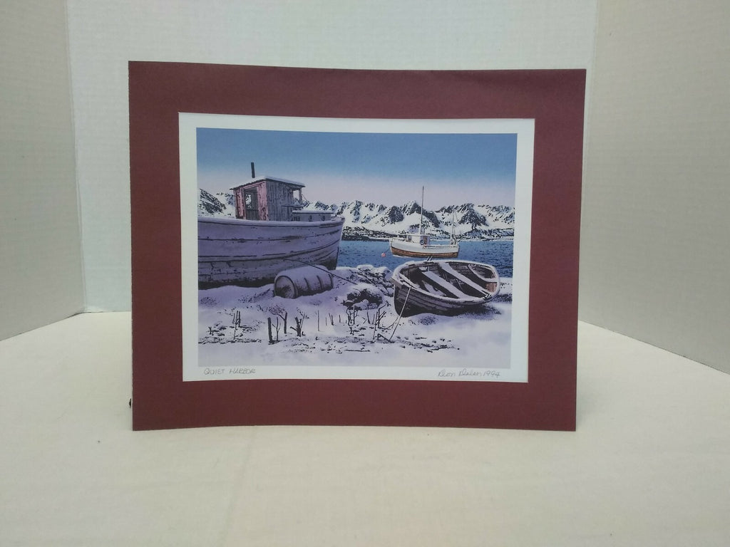Quiet Harbor Lithograph Don Dalen