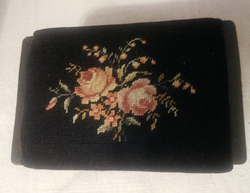 Antique 19th Century French Tapestry Footstool
