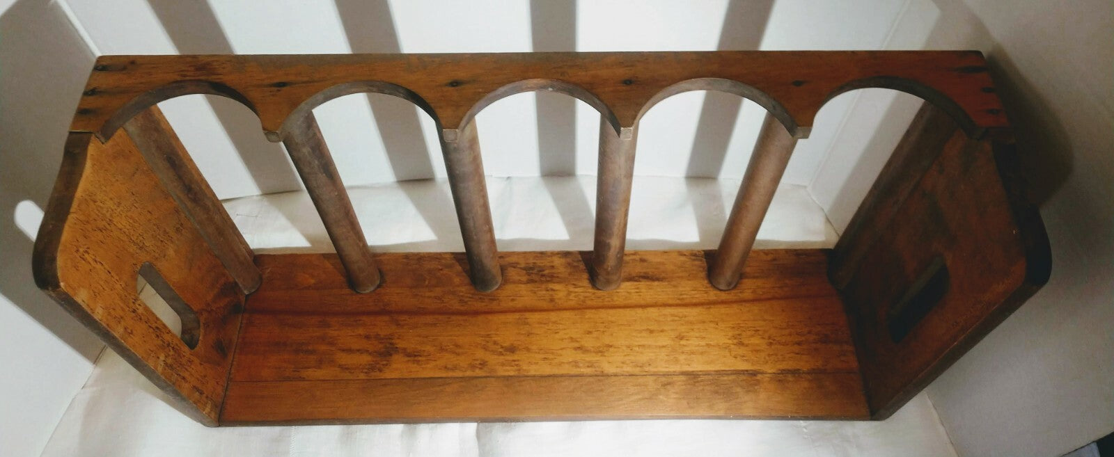 Wooden 5 Bottle Stackable Wine Rack