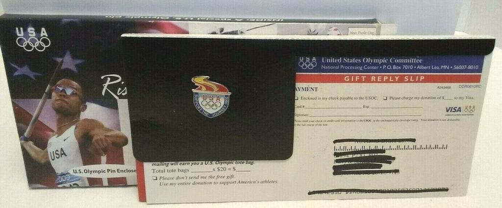 Winter Olympics Torino Turin Italy Pin 2006 USA Team Rings