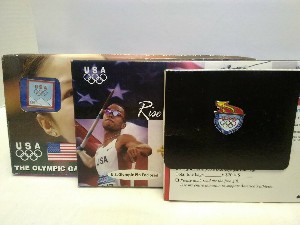 Winter Olympics Torino Turin Italy Pin 2006 USA Team Rings