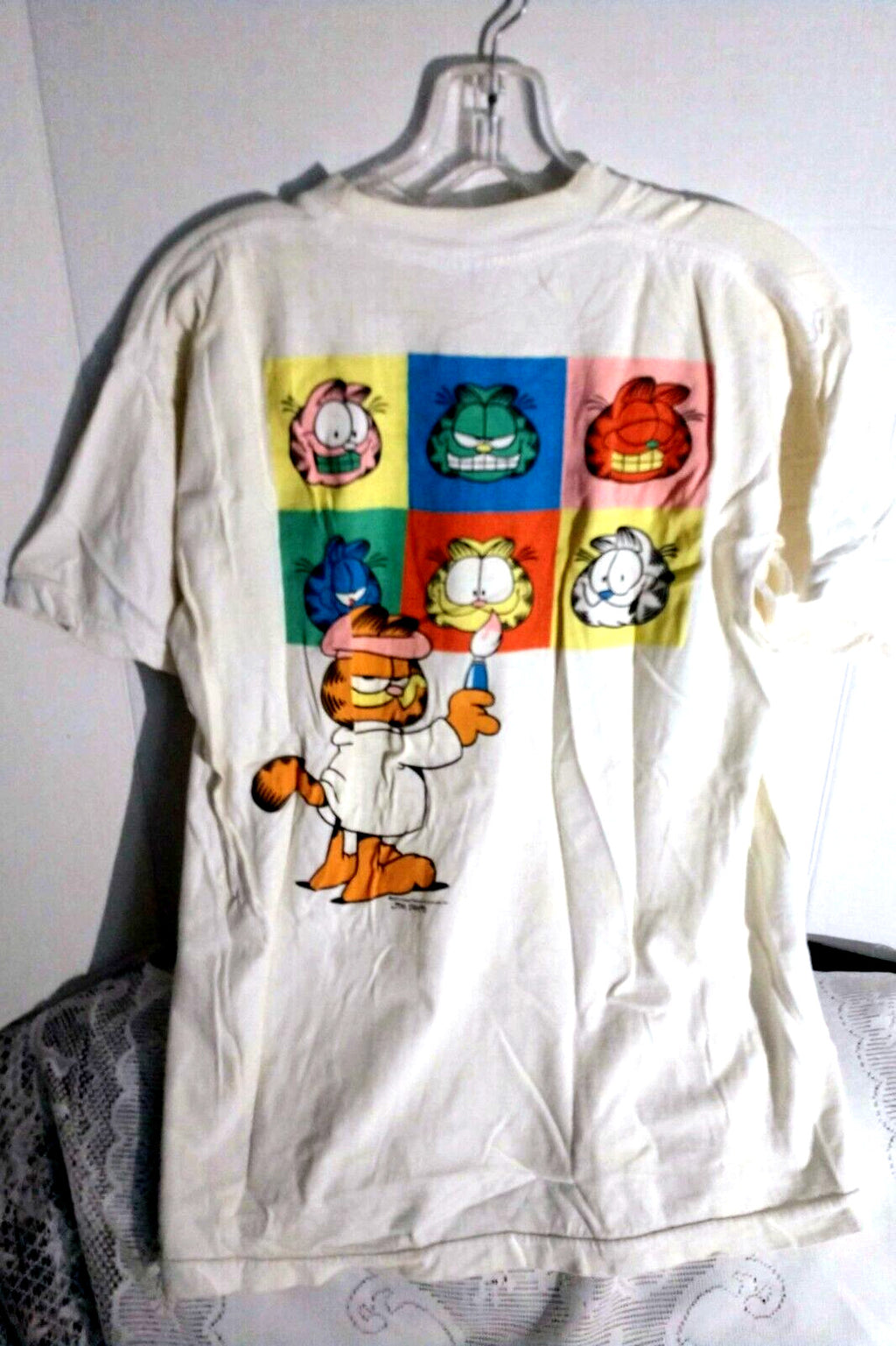 Vintage 1978 Garfield 100% Pure T shirt Size L Jim Davis