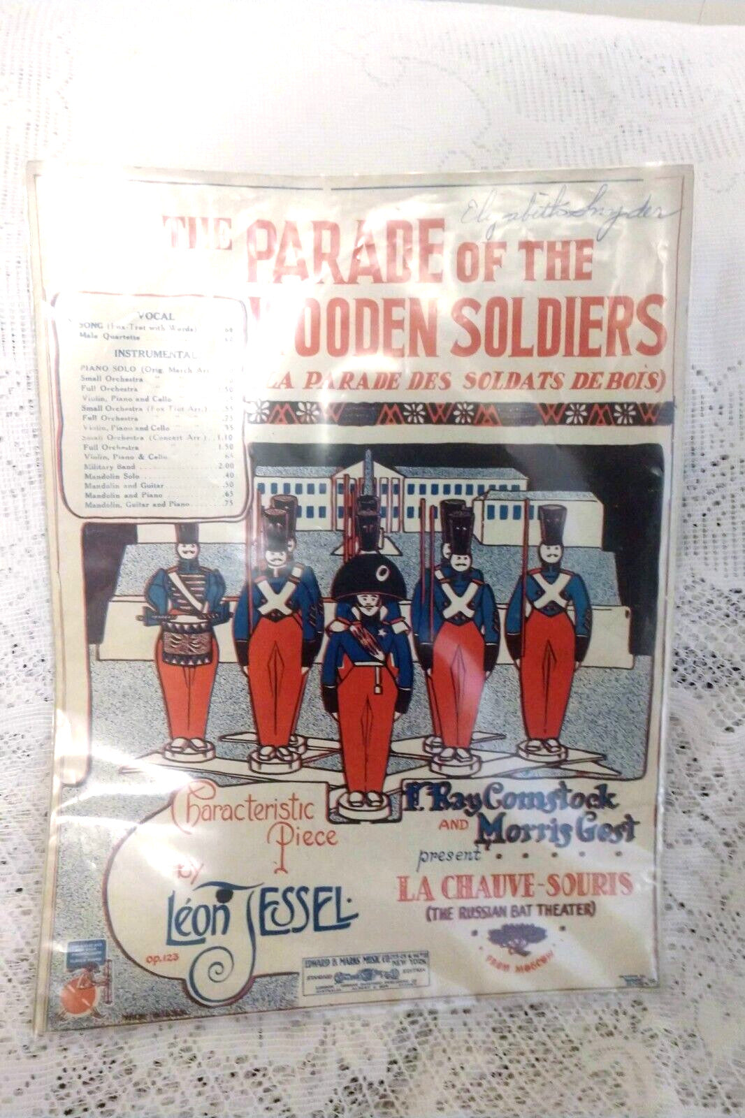 Vintage "The Parade of the Wooden Soldiers" Sheet Music