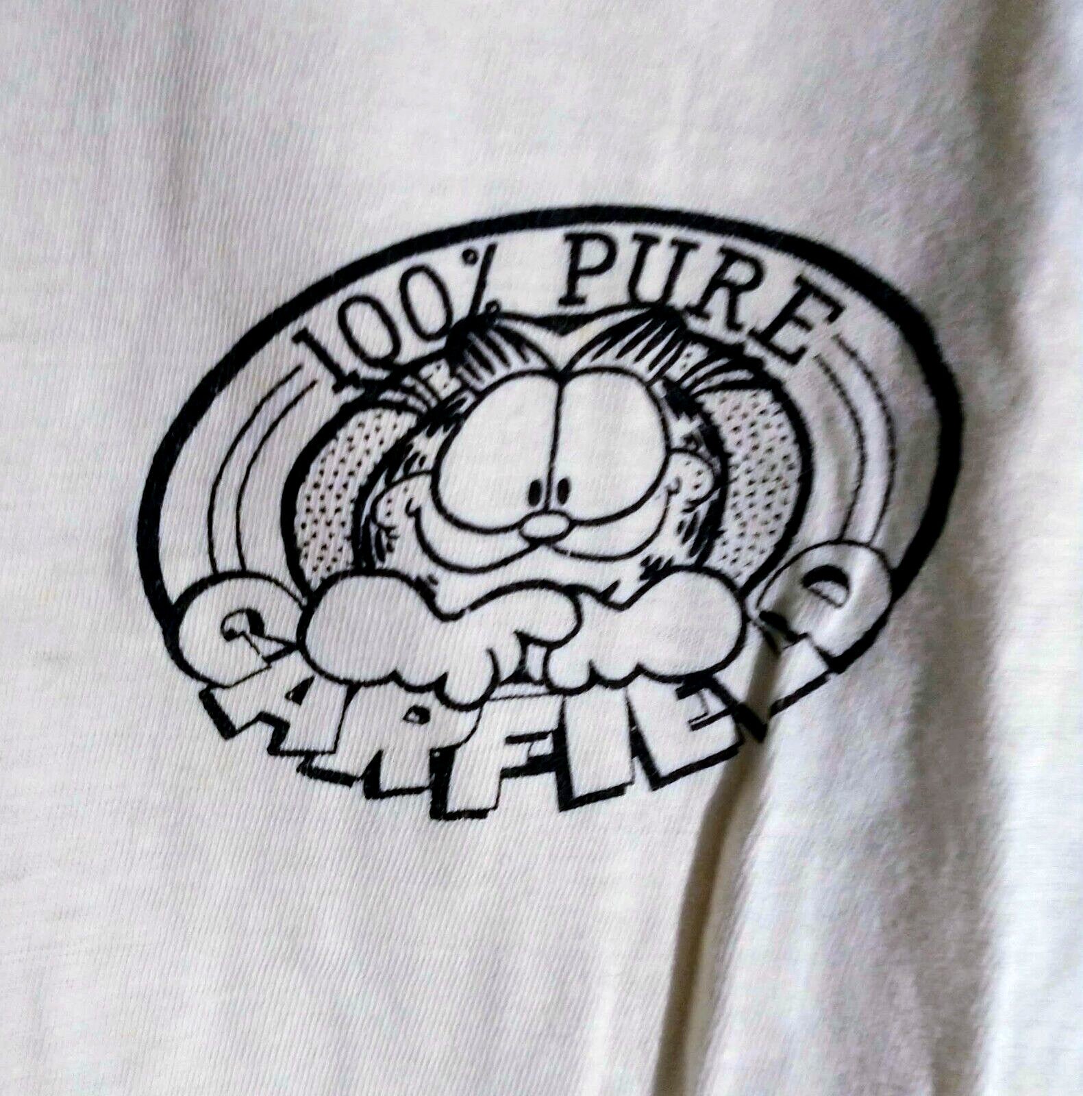 Vintage 1978 Garfield 100% Pure T shirt Size L Jim Davis