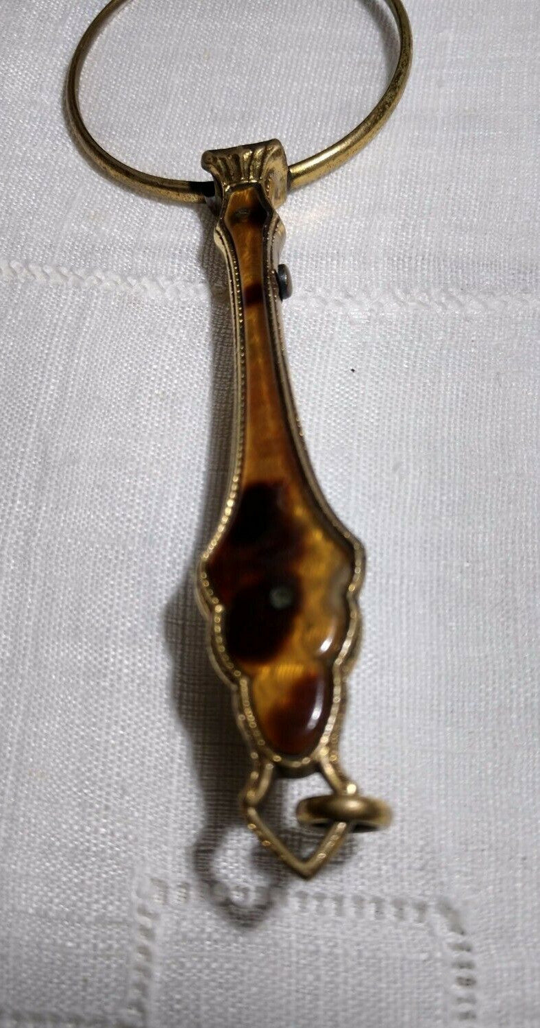 Antique Lorgnette Magnifying Opera Glasses Gold Plated