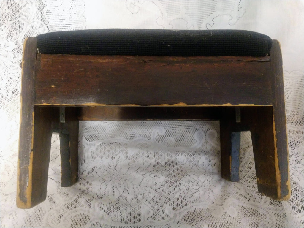 Antique 19th Century French Tapestry Footstool