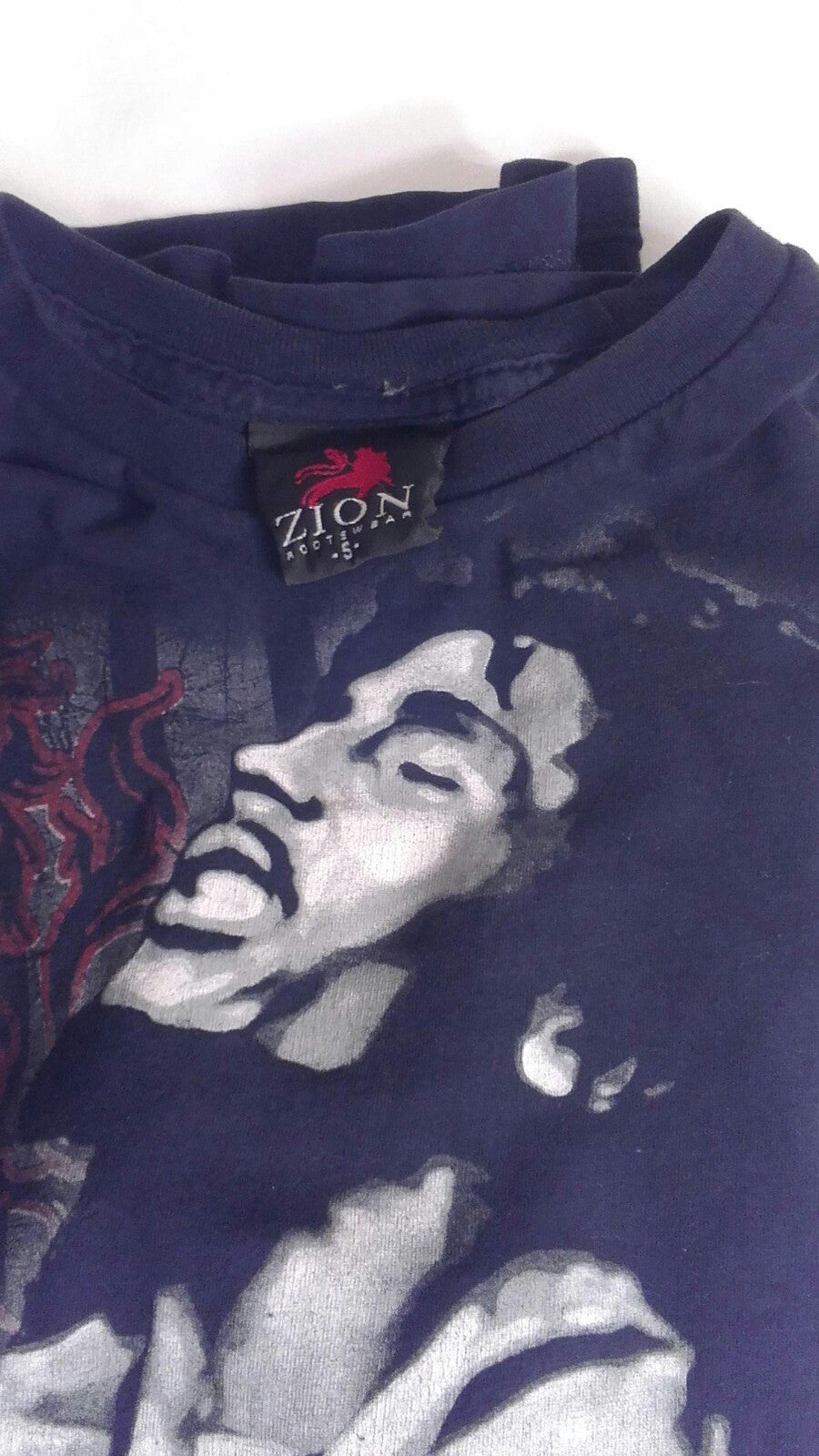 Bob Marley T-Shirt Rebel Music Zion Rootswear Size S