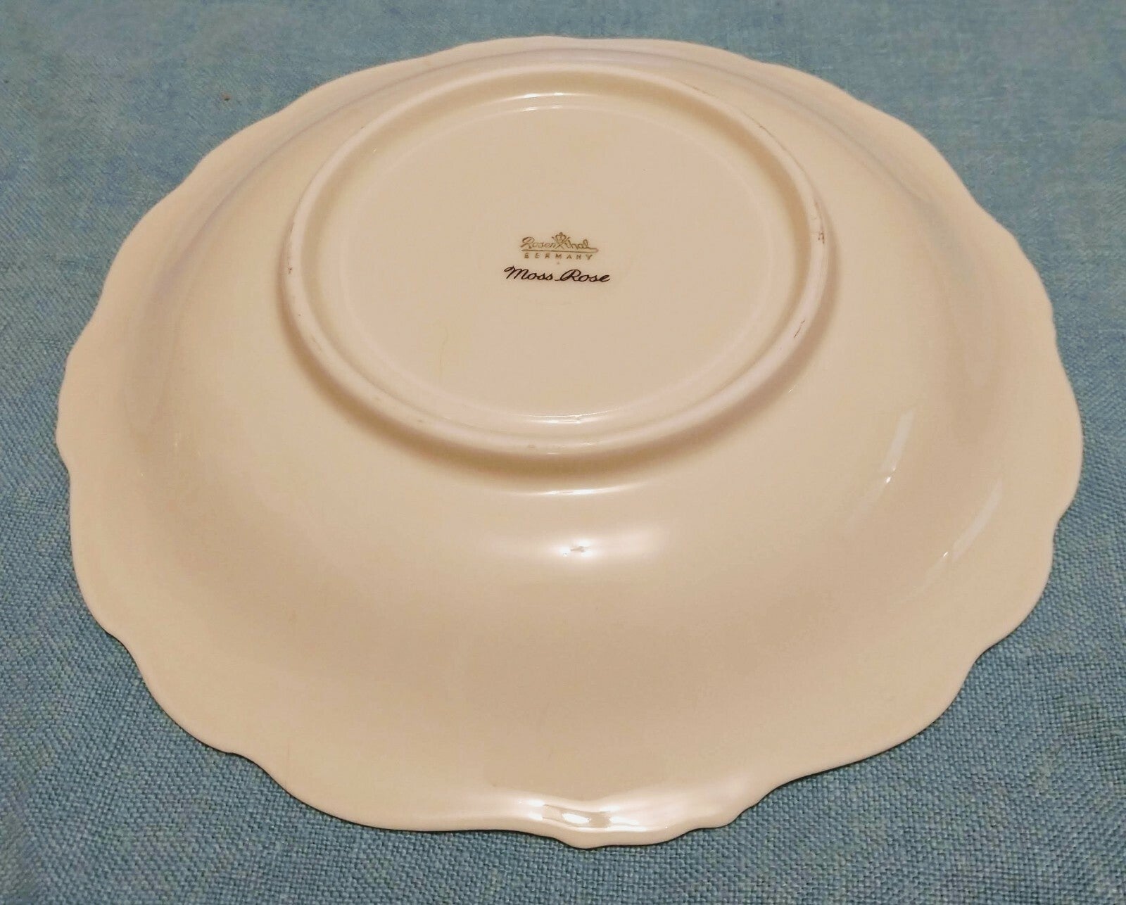 Vintage Rosenthal Moss Rose Saucer Gold Trim