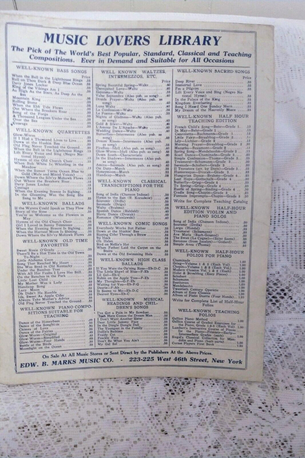 Vintage "The Parade of the Wooden Soldiers" Sheet Music