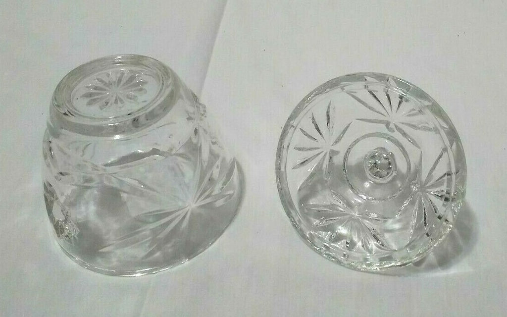 Vintage Anchor Hocking Pressed Glass Early American Dish Set