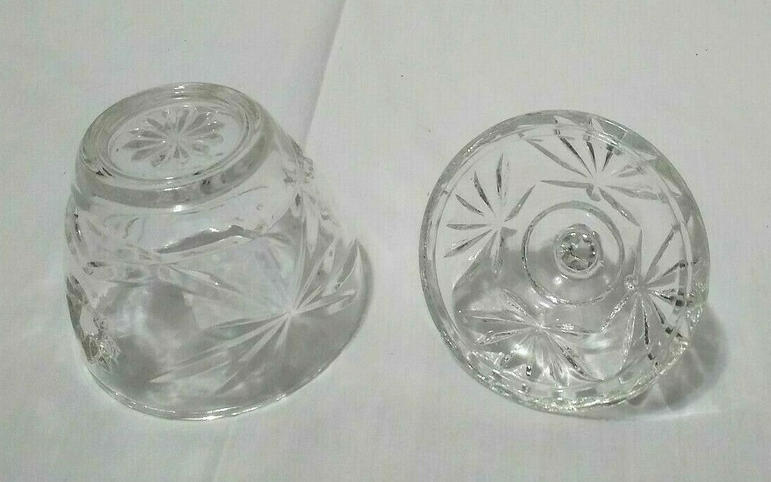 Vintage Anchor Hocking Pressed Glass Early American Dish Set
