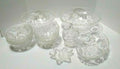Vintage Anchor Hocking Pressed Glass Early American Dish Set