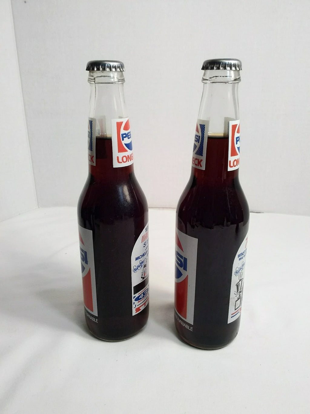 Richard Petty Commemorative Pepsi Longneck bottles Set of 2