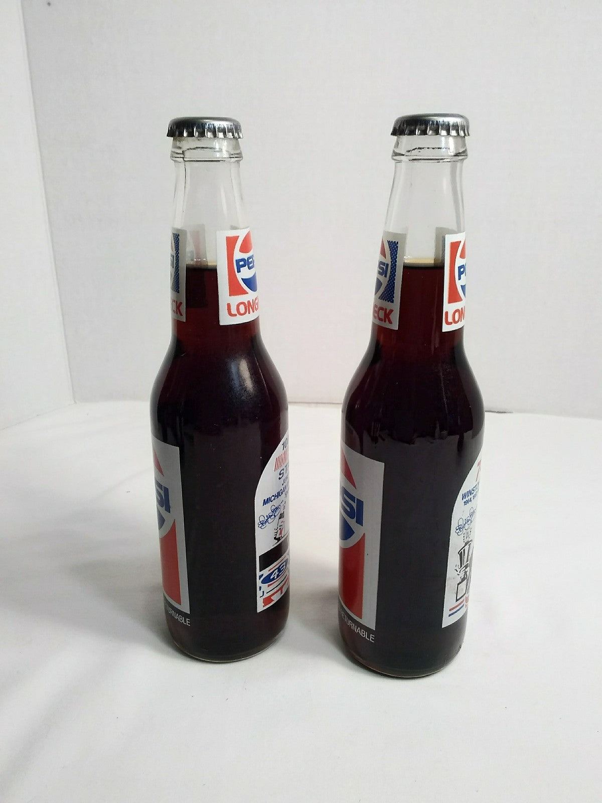 Richard Petty Commemorative Pepsi Longneck bottles Set of 2