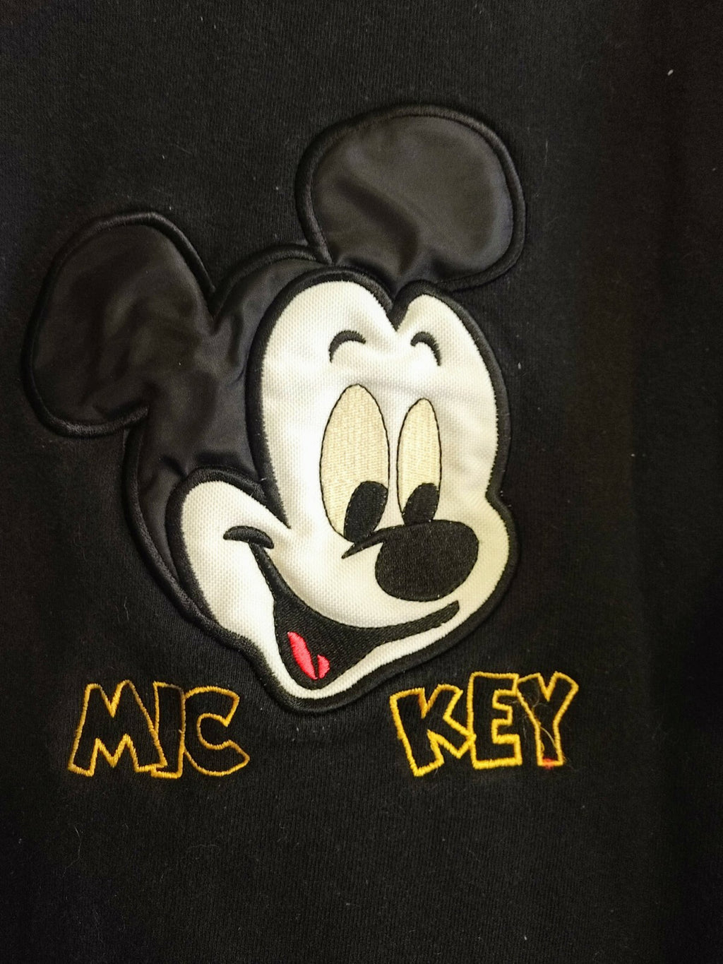 Mickey & Co. "Mic Key" Disney Sweatshirt M Black