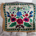 Antique Embroidered Wall Hanging Unframed