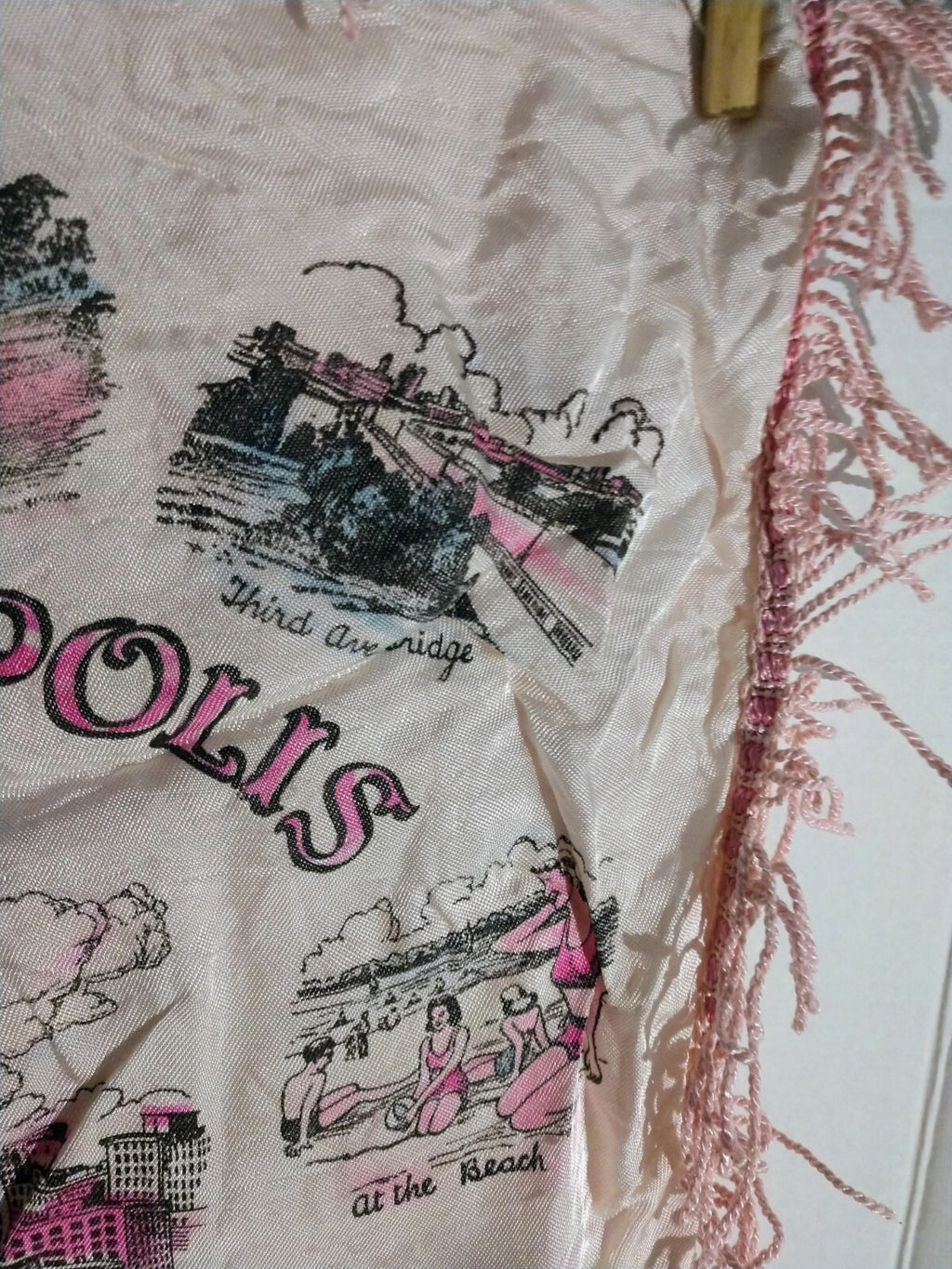 Vintage Satin Souvenir Minneapolis MN Pillow Case Cover  Foshay Tower