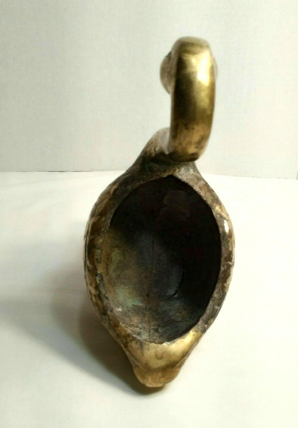 Vintage Swan Brass Planter