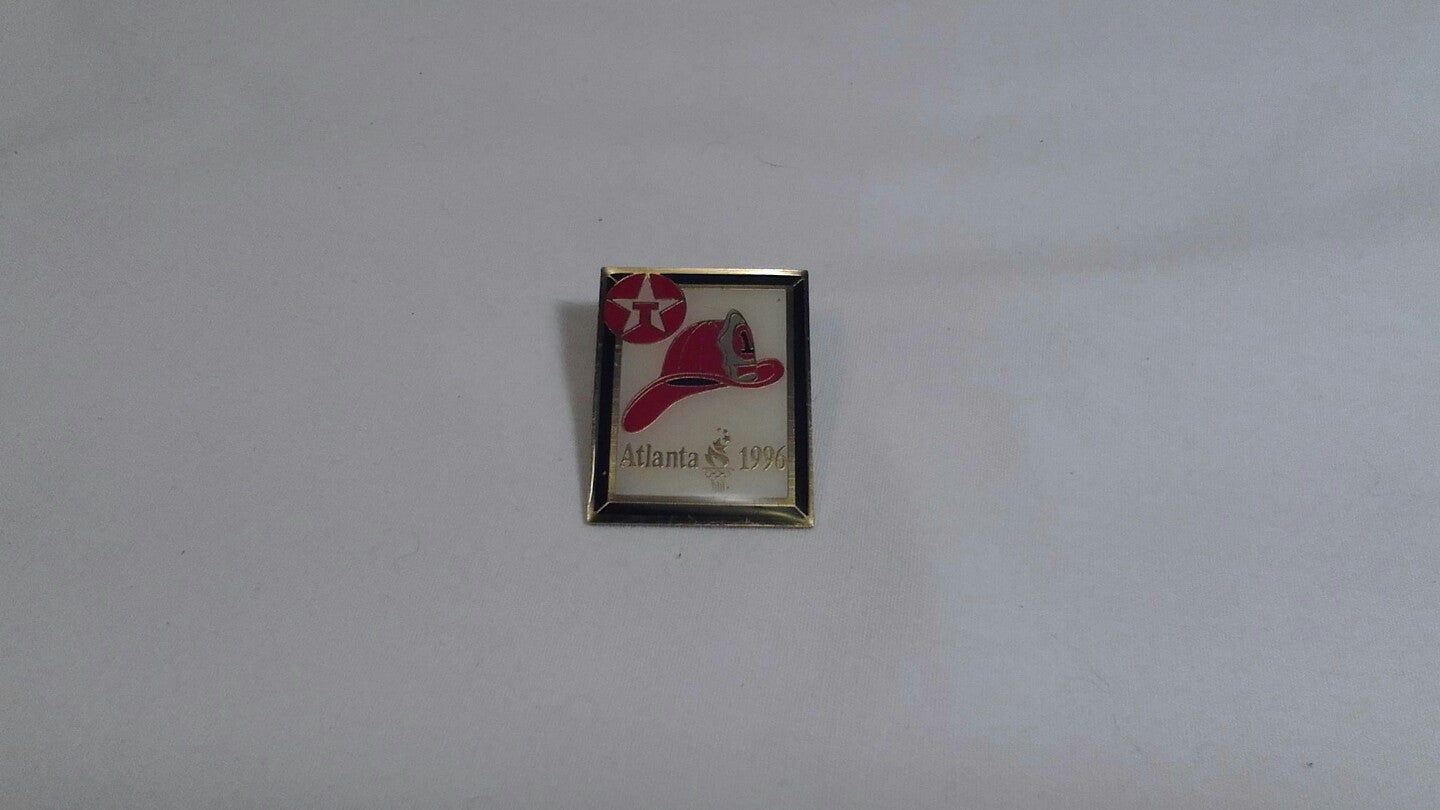 Texaco Olympic Pin---Atlanta---1996---Fire Hat