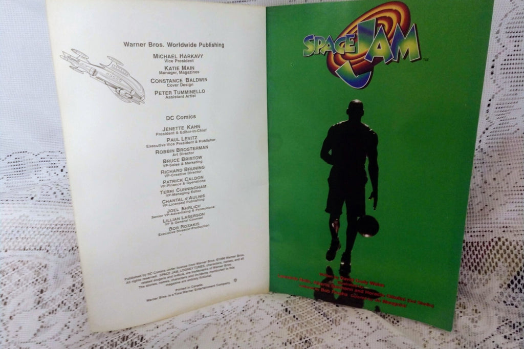 Space Jam DC Comics Michael Jordan Bugs Bunny Movie Book 1996