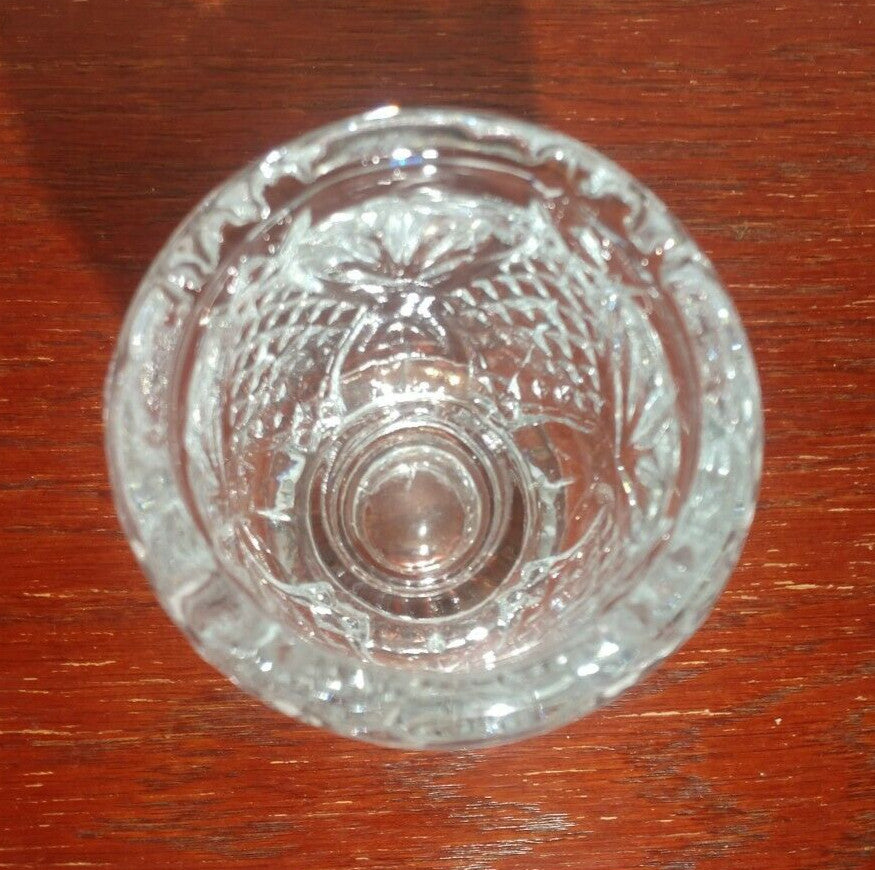 Vintage Avon Clear Glass Pineapple Tea Light Candle Votive by Fostoria