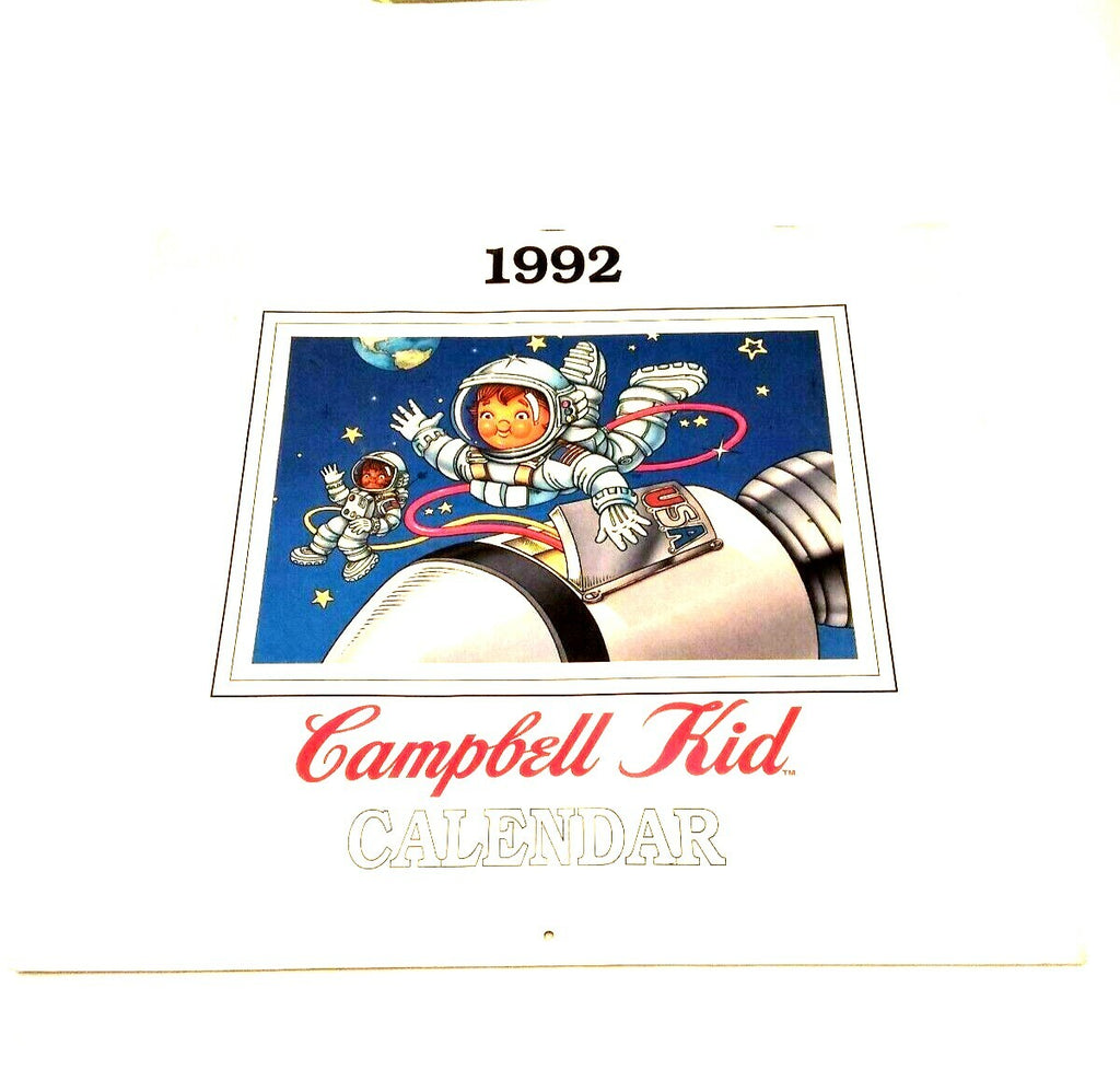 Vintage Space Rocket Campbell Kid Wall Calendar