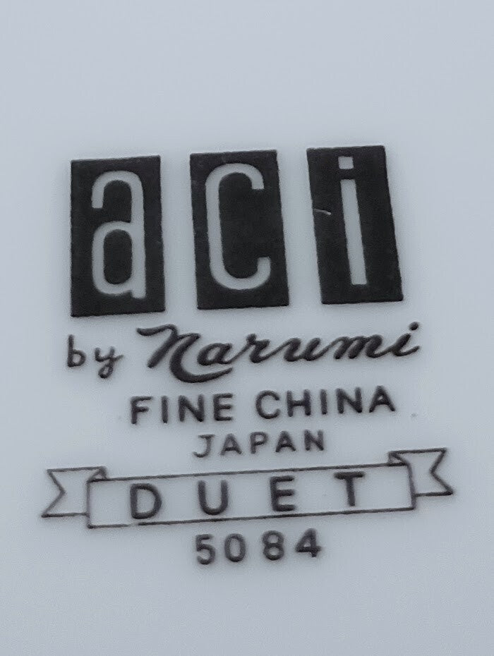 Vintage ACI Fine China Of Japan Duet 5084 Salad Plates